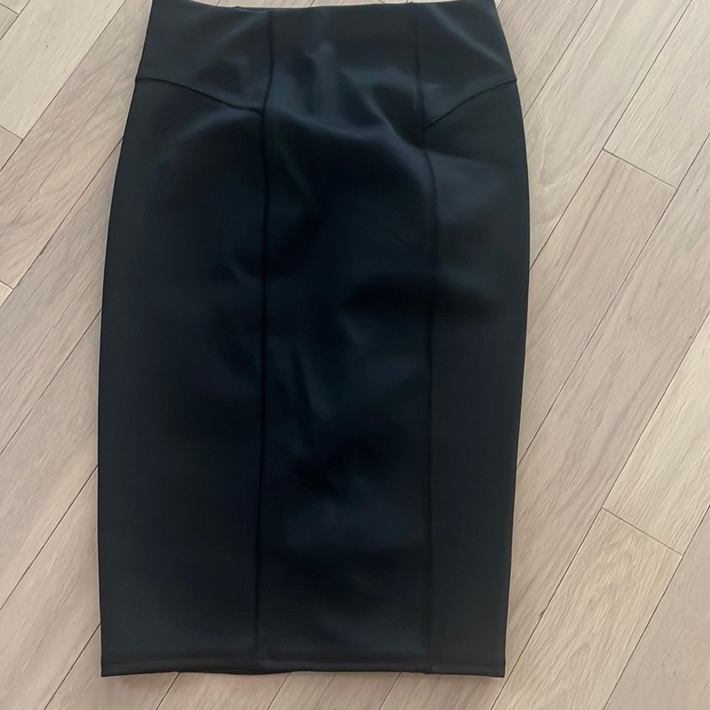 Zara Collection Black Knit Midi Skirt